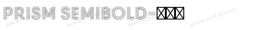 Prism SemiBold字体转换